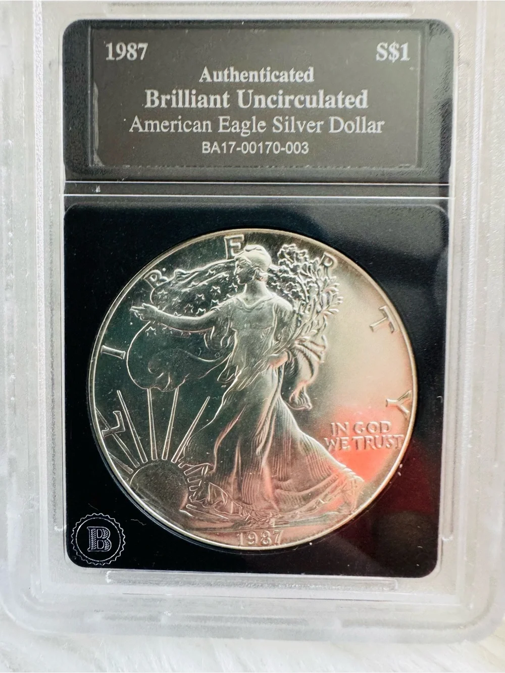Brilliant Uncirculated polished silver